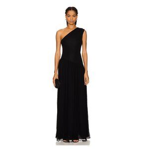 Lovers and Friends One Shoulder Black Gown (Morgan Gown)